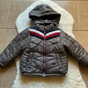 Tommy Hilfiger Toddler Puffer Jacket with Hoodie Size 4T